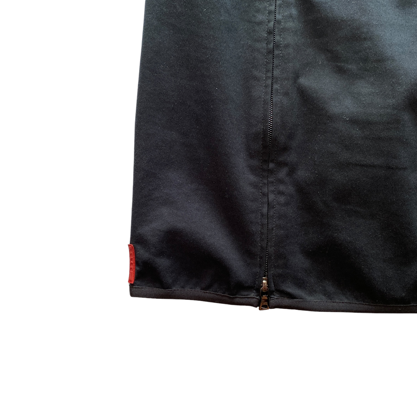 00’s Prada Sport Double Zip Cotton Knee Skirt (38W)