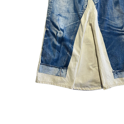 90’s Jean Paul Gaultier Trompe L'oeil Jeans Skirt (W38)