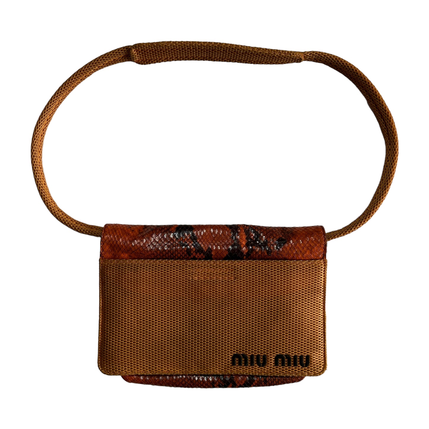 F/W 1999 Miu Miu Python Mesh Orange Bag