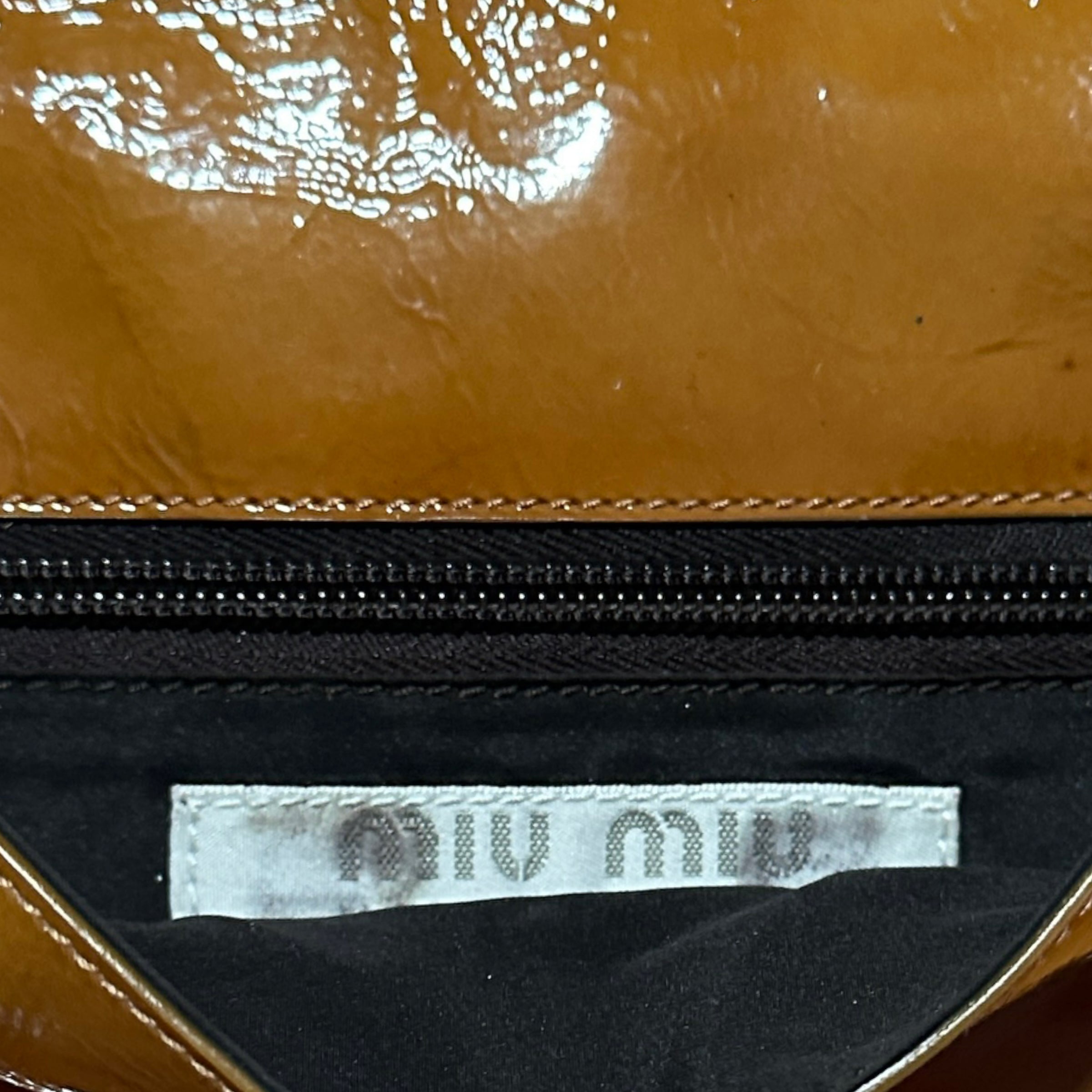 FW 1999 Miu Miu Patent Leather Shoulder Bag
