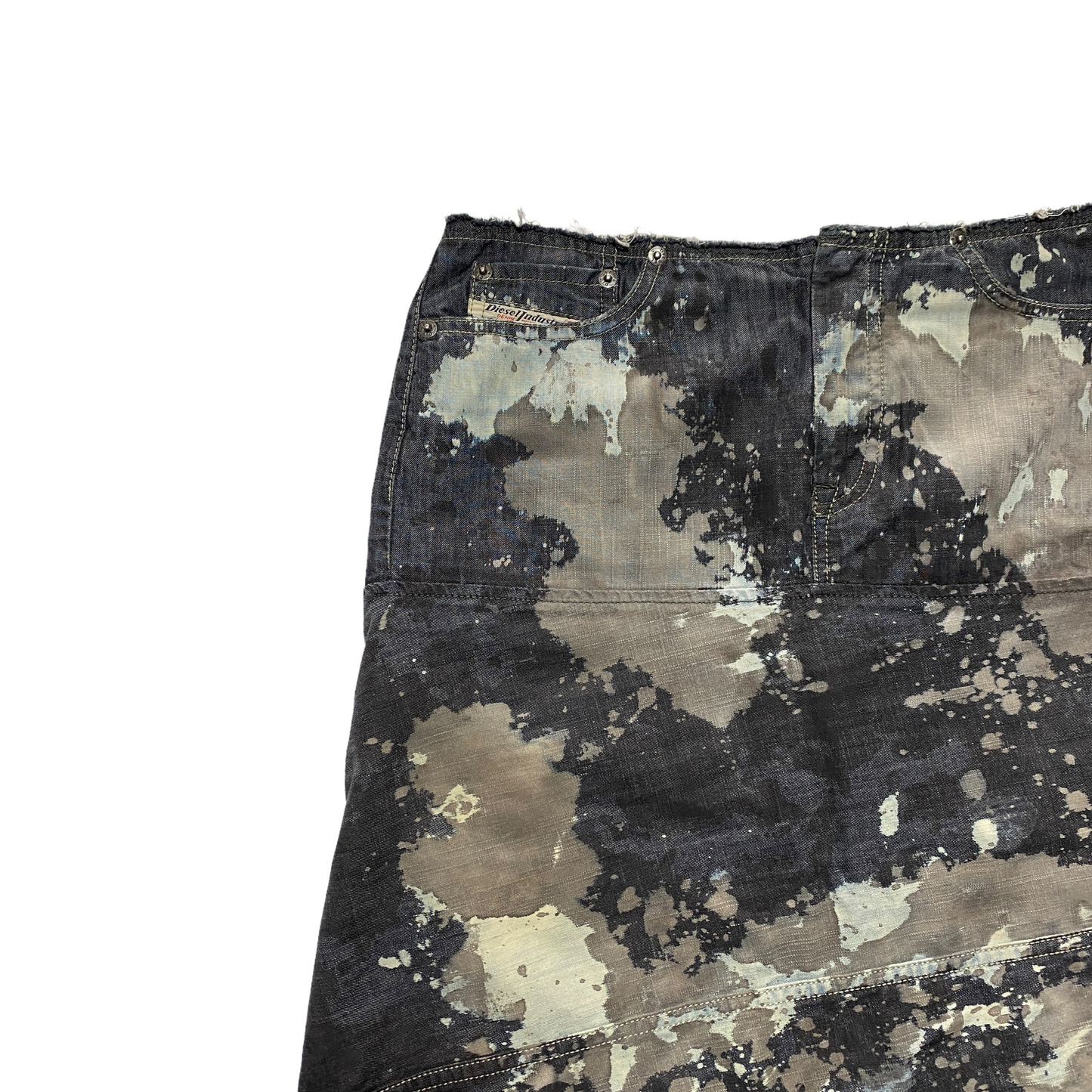 00’s Diesel Asymmetric Printed Skirt (38W)