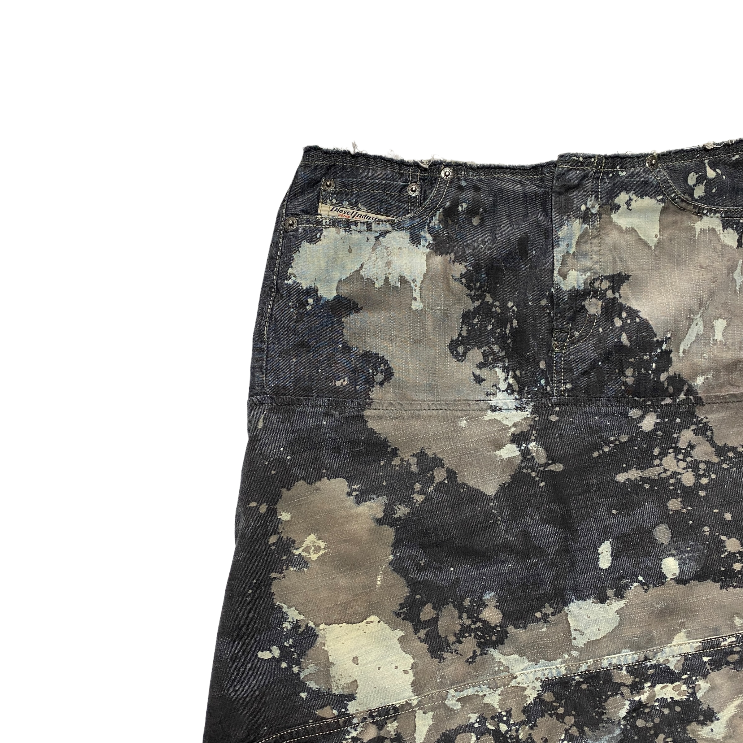 00’s Diesel Asymmetric Printed Skirt (38W)
