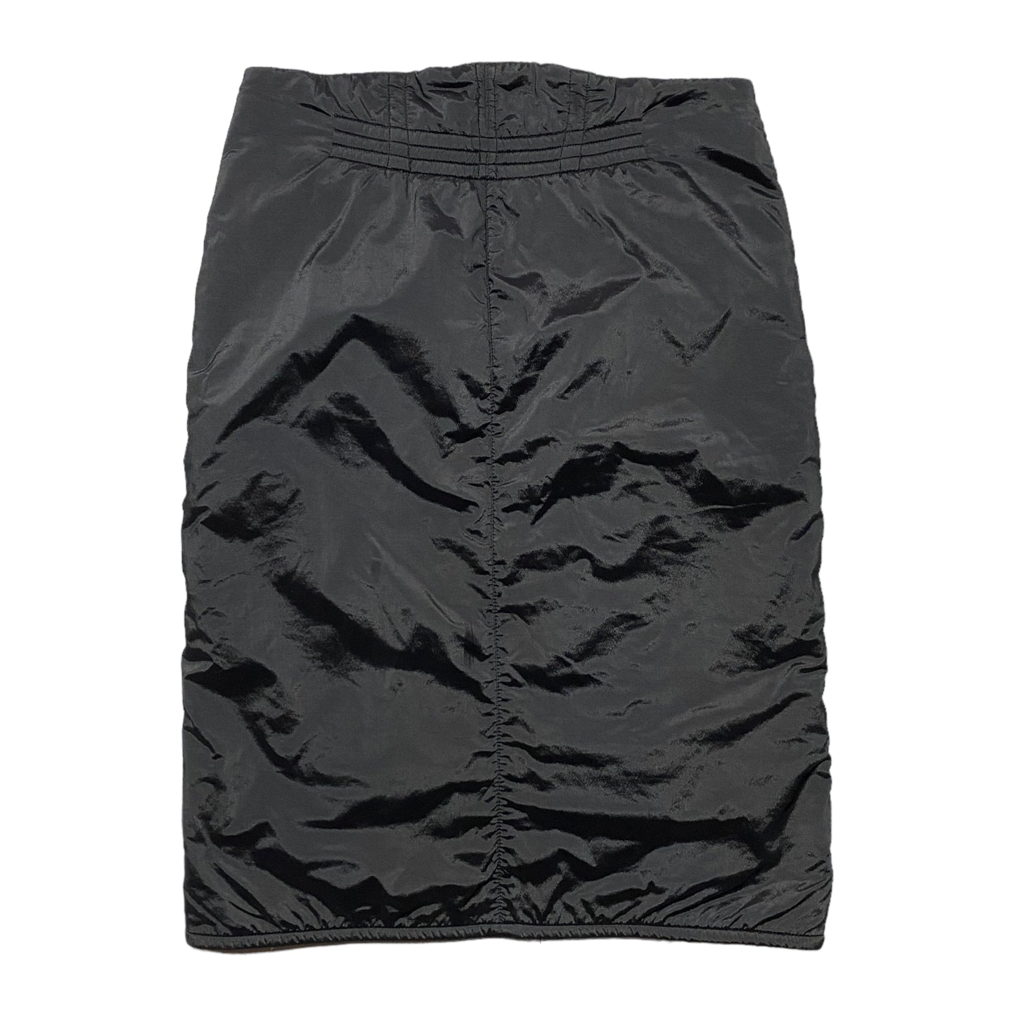 1990's Emporio Armani Paneled Double Zip Knee Skirt (37W)