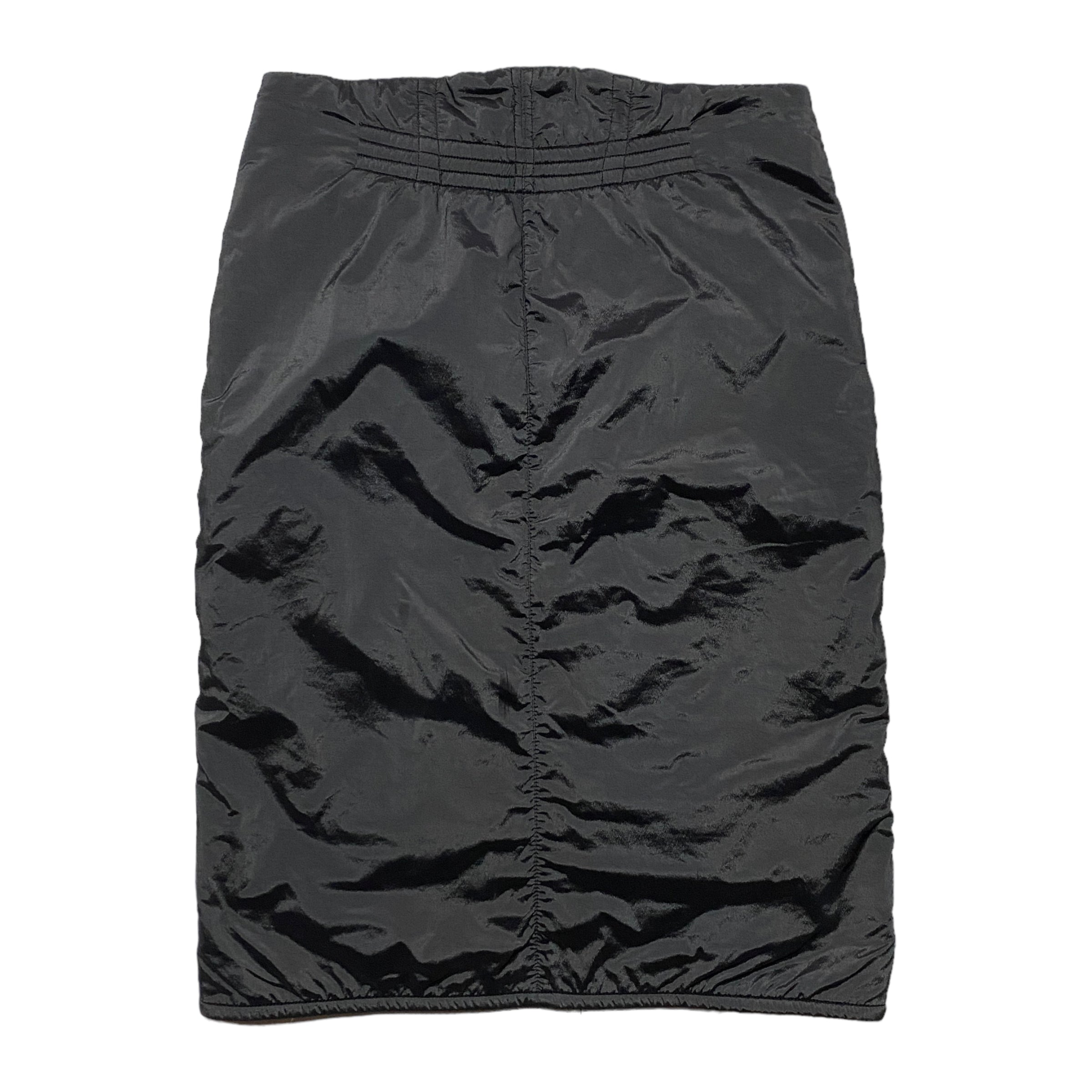 1990's Emporio Armani Paneled Double Zip Knee Skirt (37W)