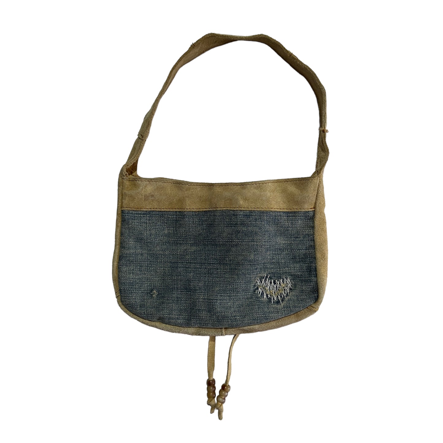 2000's Demin and Leather Shoulder Bag