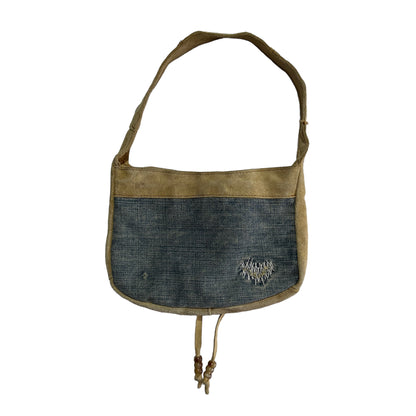 2000's Demin and Leather Shoulder Bag