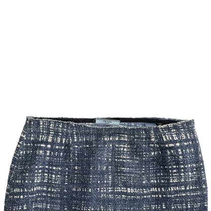 00's Prada Blue Tweed Skirt (41W)