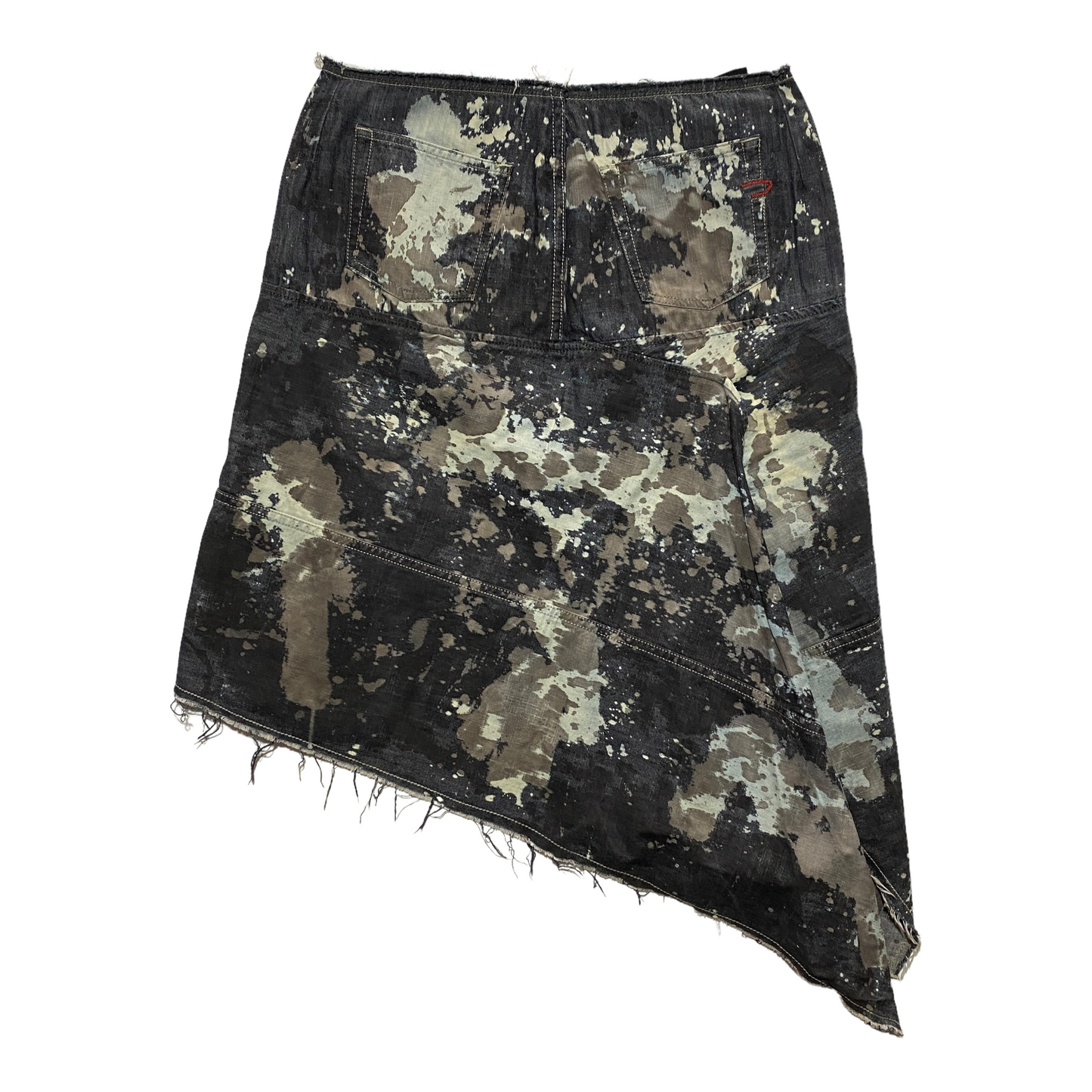 00’s Diesel Asymmetric Printed Skirt (38W)