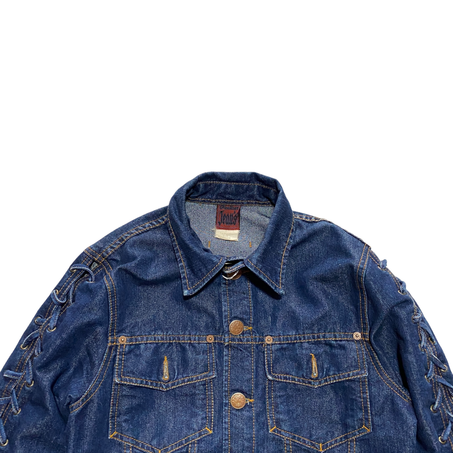 90’s Gaultier Jeans Bondaje Trucker Jacket (40)