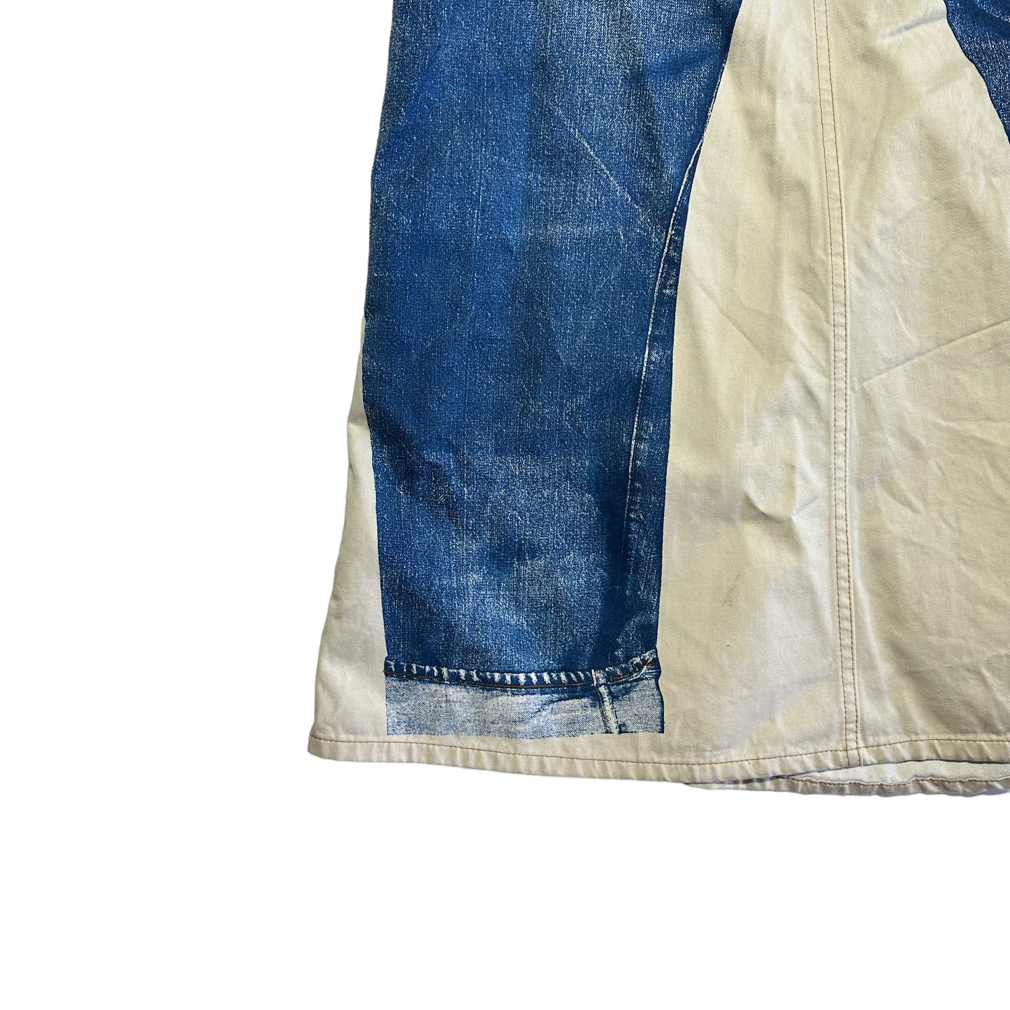 90’s Jean Paul Gaultier Trompe L'oeil Jeans Skirt (W38)