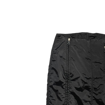 1990's Emporio Armani Paneled Double Zip Knee Skirt (37W)