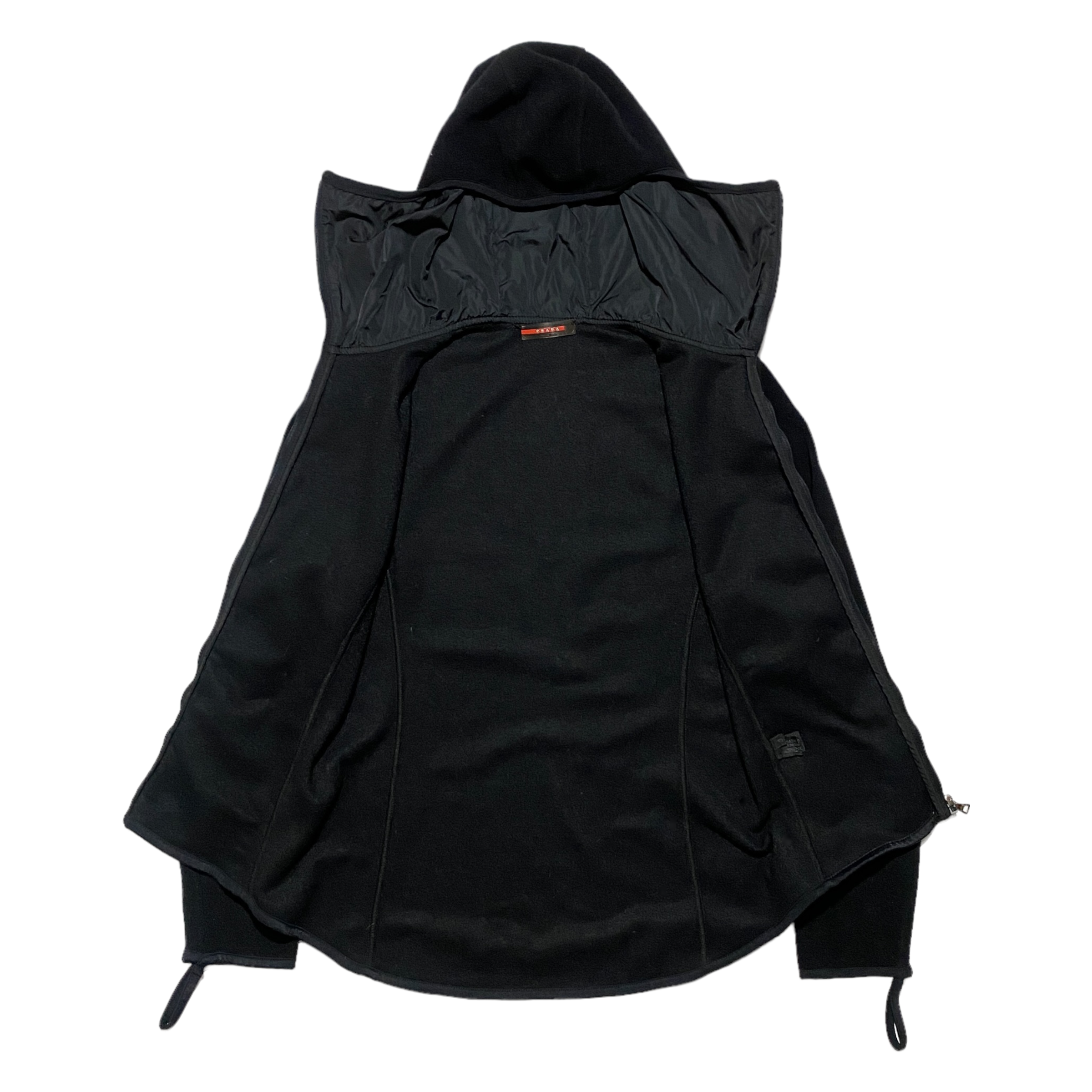 F/W 1999 Prada Sport Balaclava fleece hoodie (S)