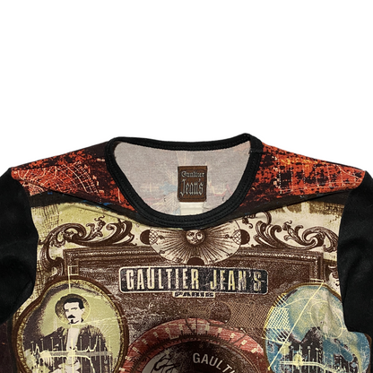 00's Jean Paul Gaultier Long Sleeve printed T-shirt (L)
