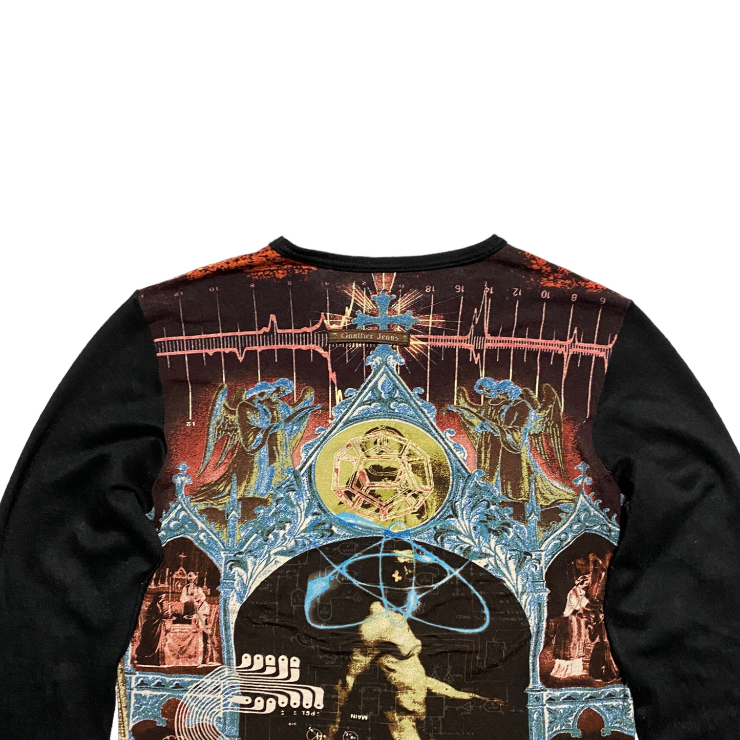 00's Jean Paul Gaultier Long Sleeve printed T-shirt (L)