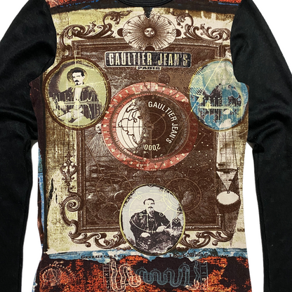 00's Jean Paul Gaultier Long Sleeve printed T-shirt (L)