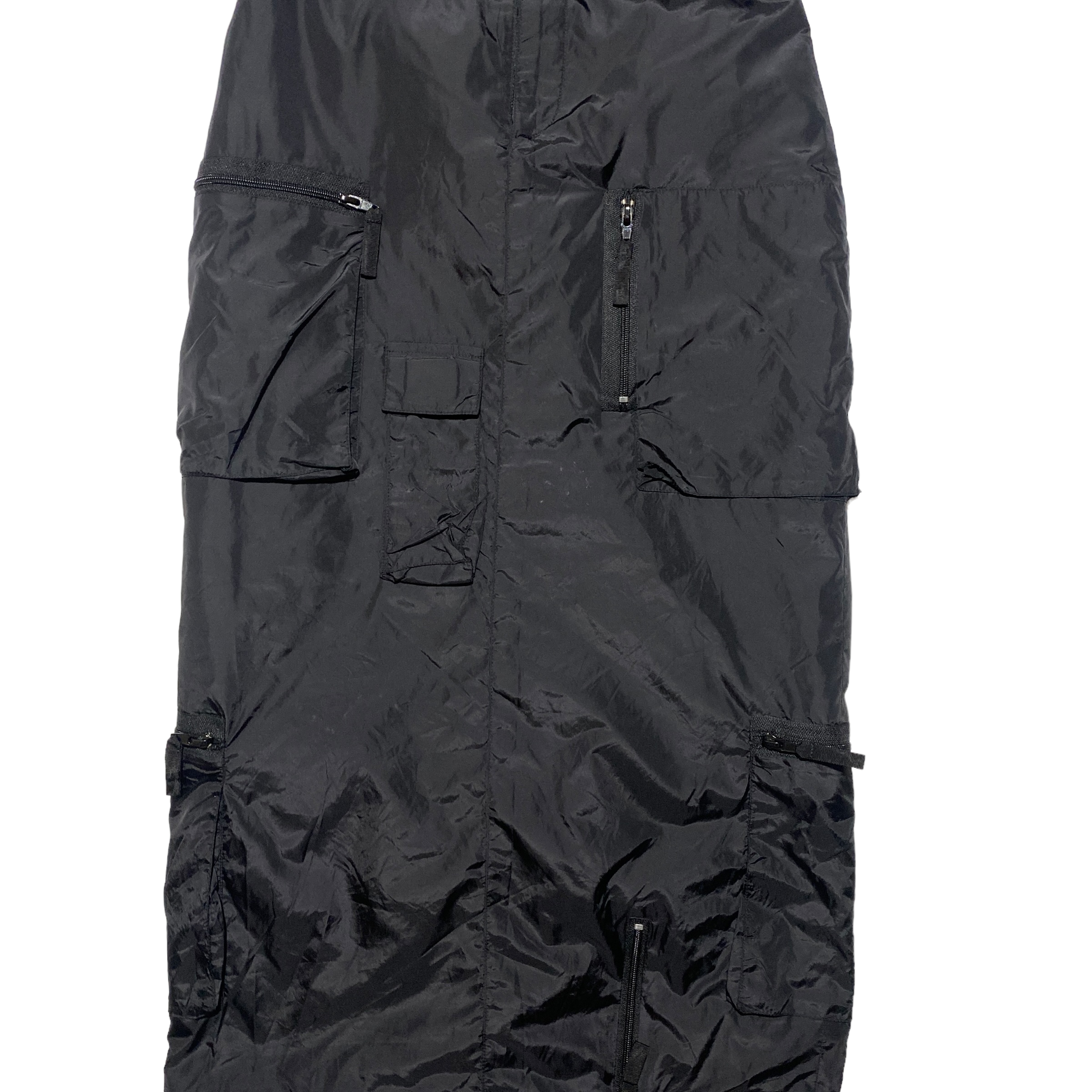 00's DKNY Cargo Midi Parachute Skirt (34-36)