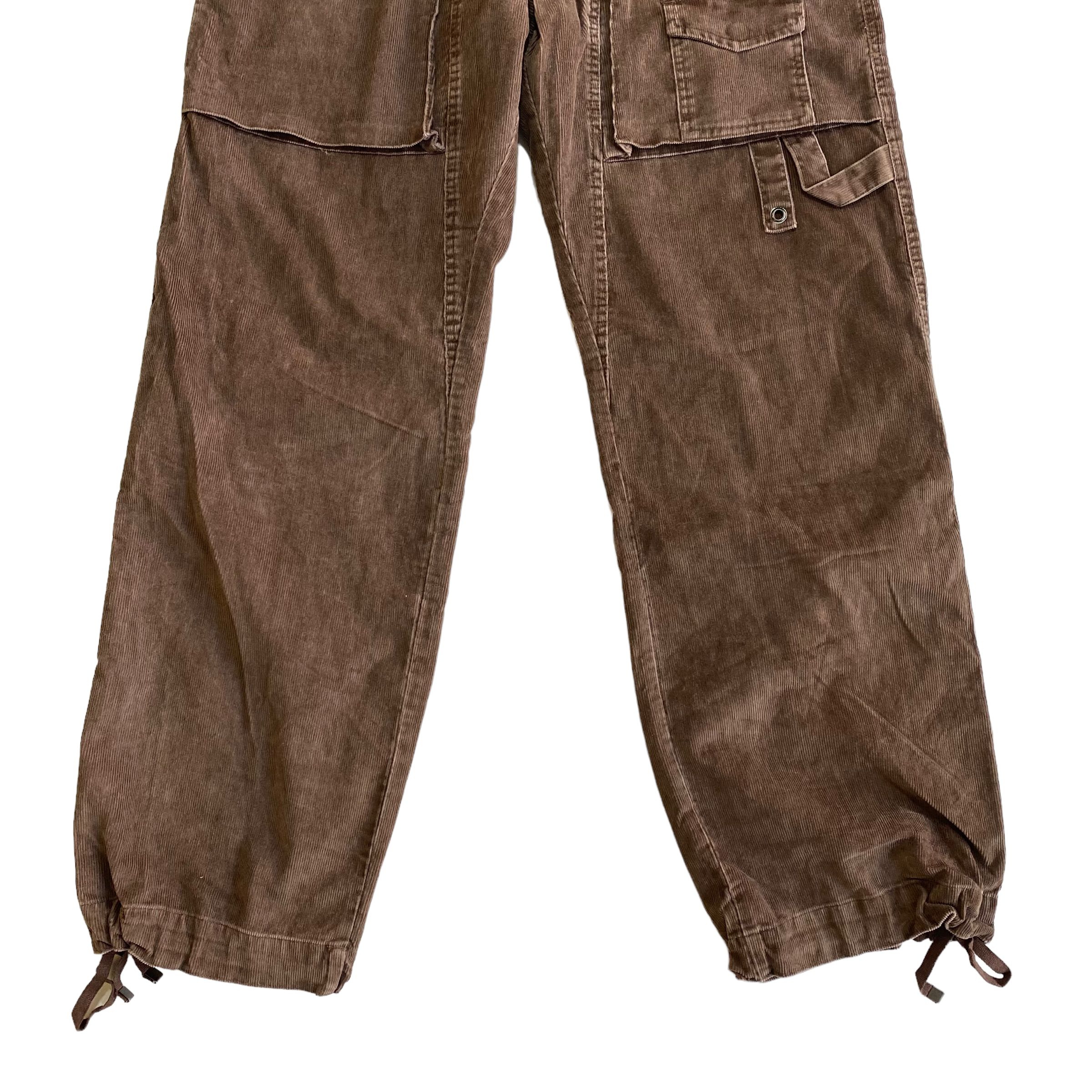 2000's Adjustable Waist Corduroy Cargo Pants (45W)