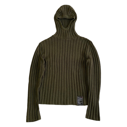 00's Diesel Indigo Tech Hooded Sweater (M)