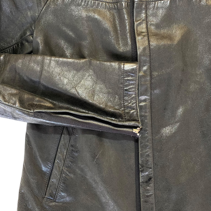 2000's Leather Jacket (M)