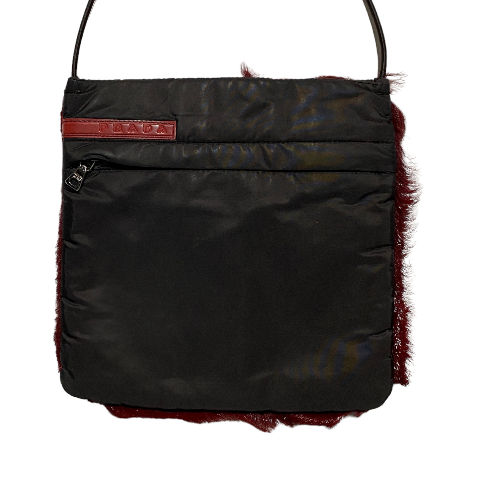 1999 Prada fur side bag