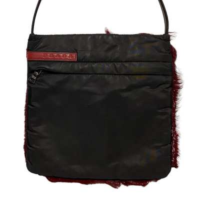 Prada sport nylon fur shoulder bag 1999 | www.innoveering.net