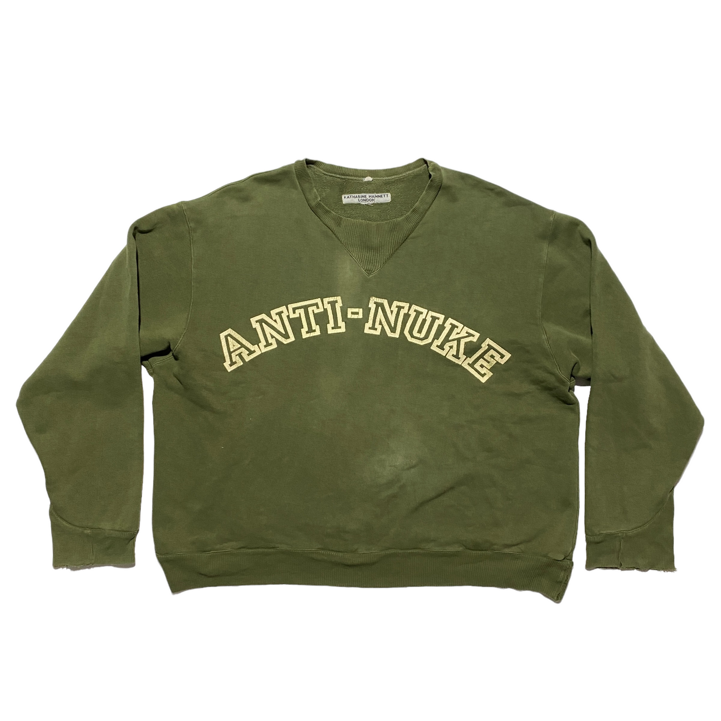 1986  Katharine Hamnett “ANTI-NUKE” Sweatshirt (XL)