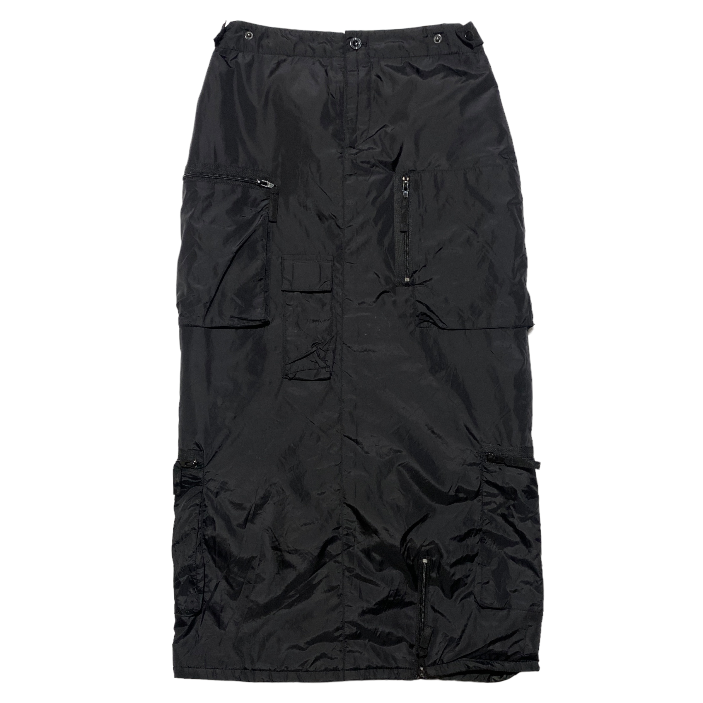 00's DKNY Cargo Midi Parachute Skirt (34-36)
