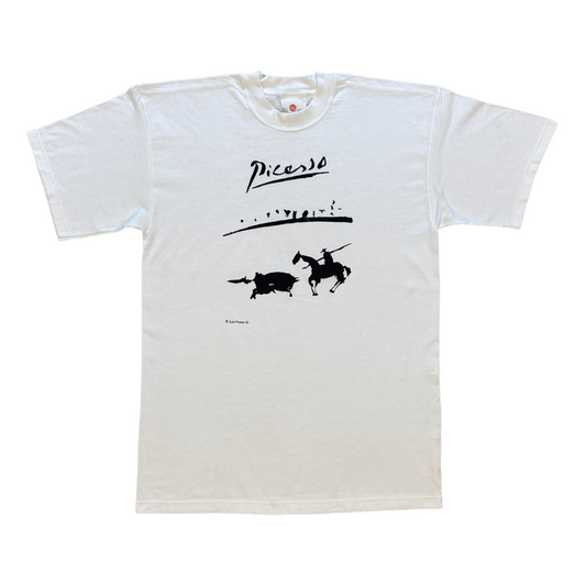 2000 Picasso ''Bullfight Print'' Vintage Tee (L)