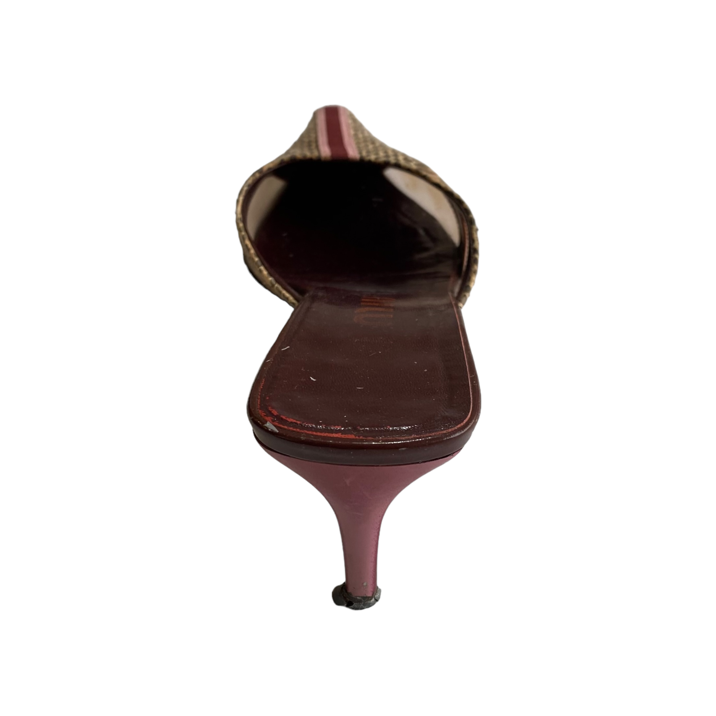 S/S 2000 Python Kitten Heels Mules (37EU)