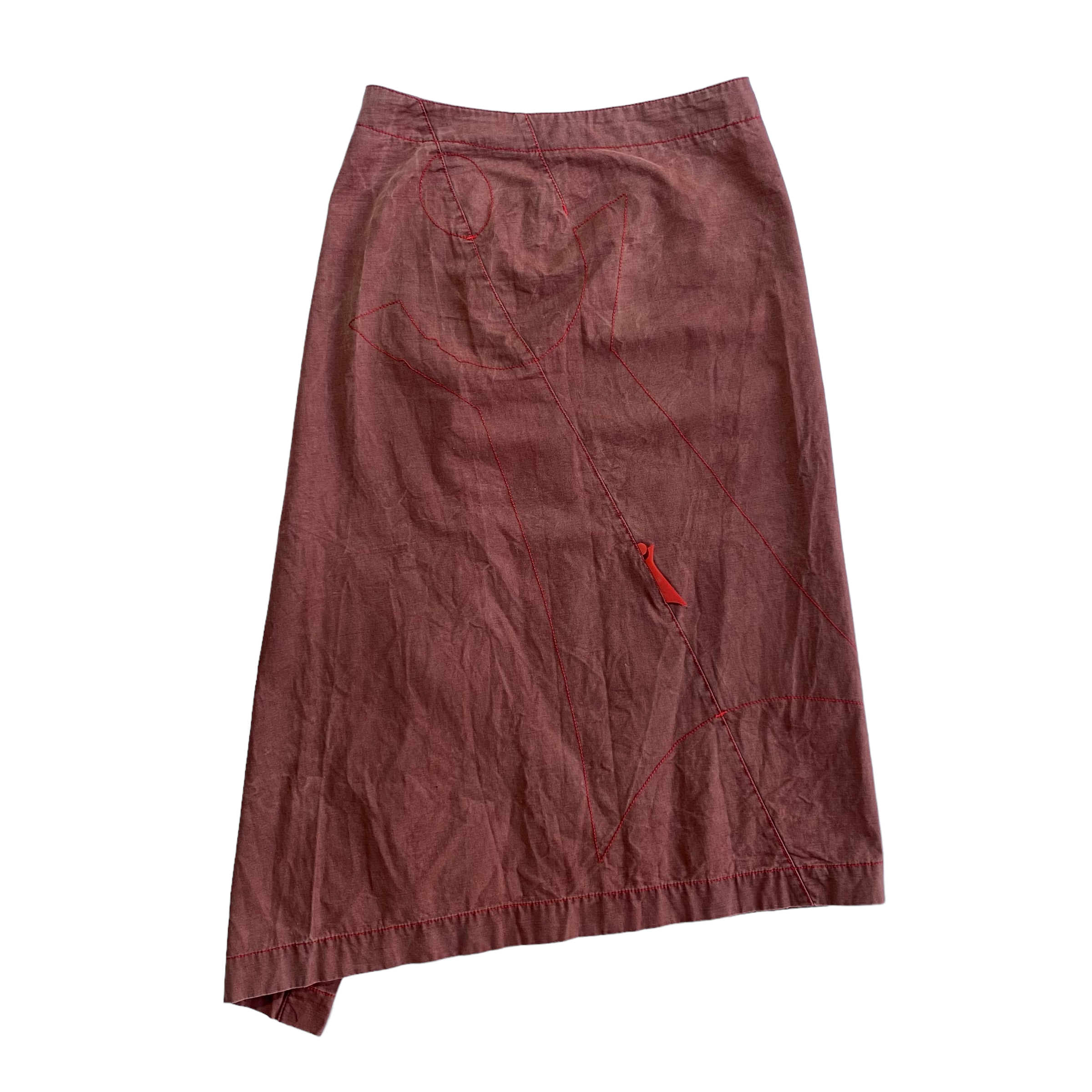 00’s Cop Copine Asymmetric  Midi Skirt (36W)